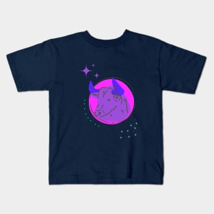 zodiac sign of Taurus Purple design Horoscope Kids T-Shirt